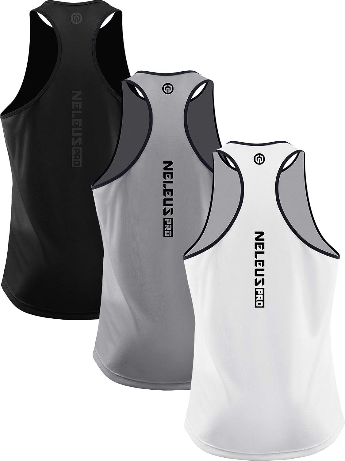 Men'S 3 Pack Running Tank Top Dry Fit Y-Back Athletic Workout Tank Tops