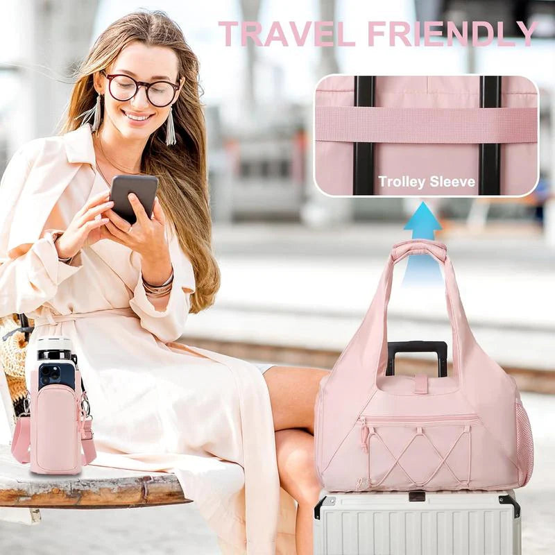 Yoga Mat Bag with Shoe Compartment and Wet Pocket - Versatile Gym Tote with Yoga Strap for Travel and Fitness Essentials