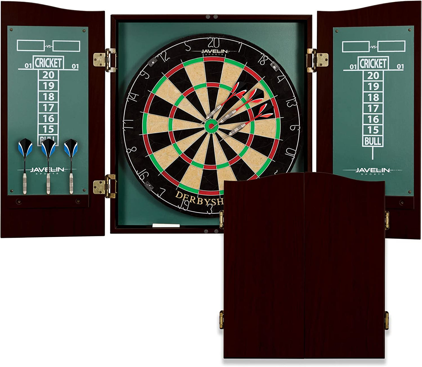 Bristle Dartboard and Cabinet Sets- Features Easy Assembly - Complete with All Accessories