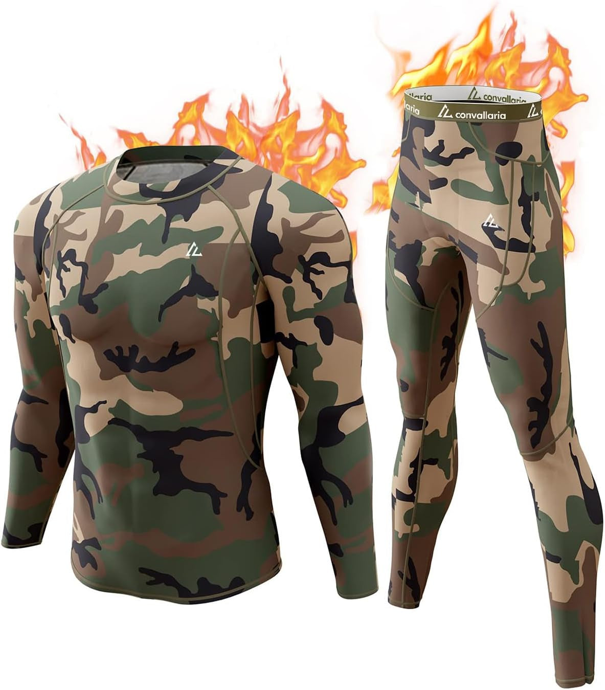 Thermal Underwear Long Johns Set Mens Winter Gift Hunting Gear Sport Base Layer Bottom Top