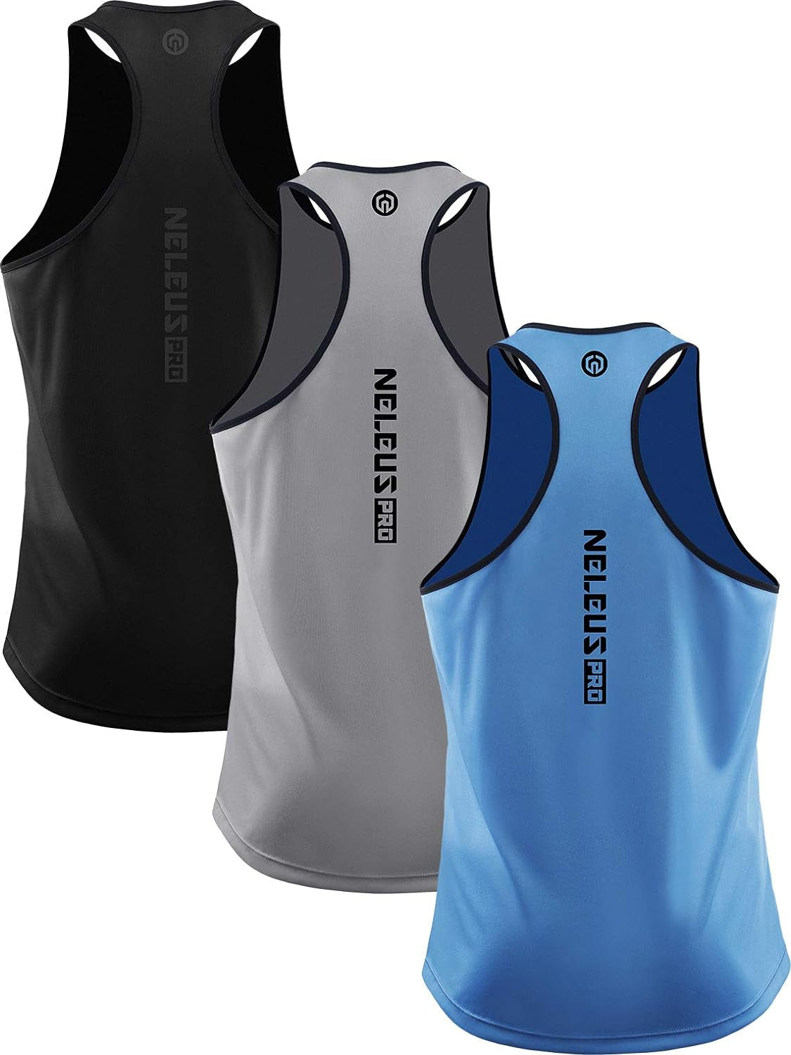 Men'S 3 Pack Running Tank Top Dry Fit Y-Back Athletic Workout Tank Tops