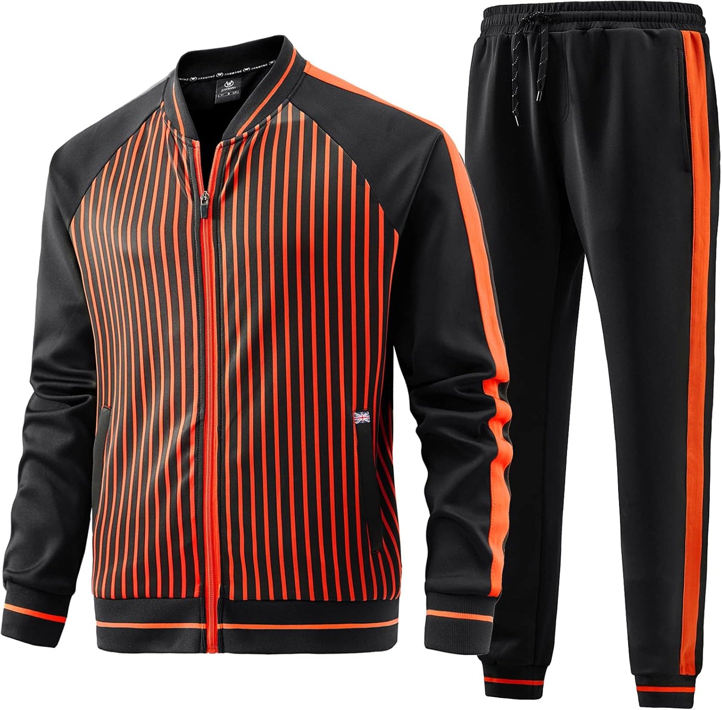 Men'S Casual Tracksuits Long Sleeve Jogging Suits Sweatsuit Sets Track Jackets and Pants 2 Piece Outfit