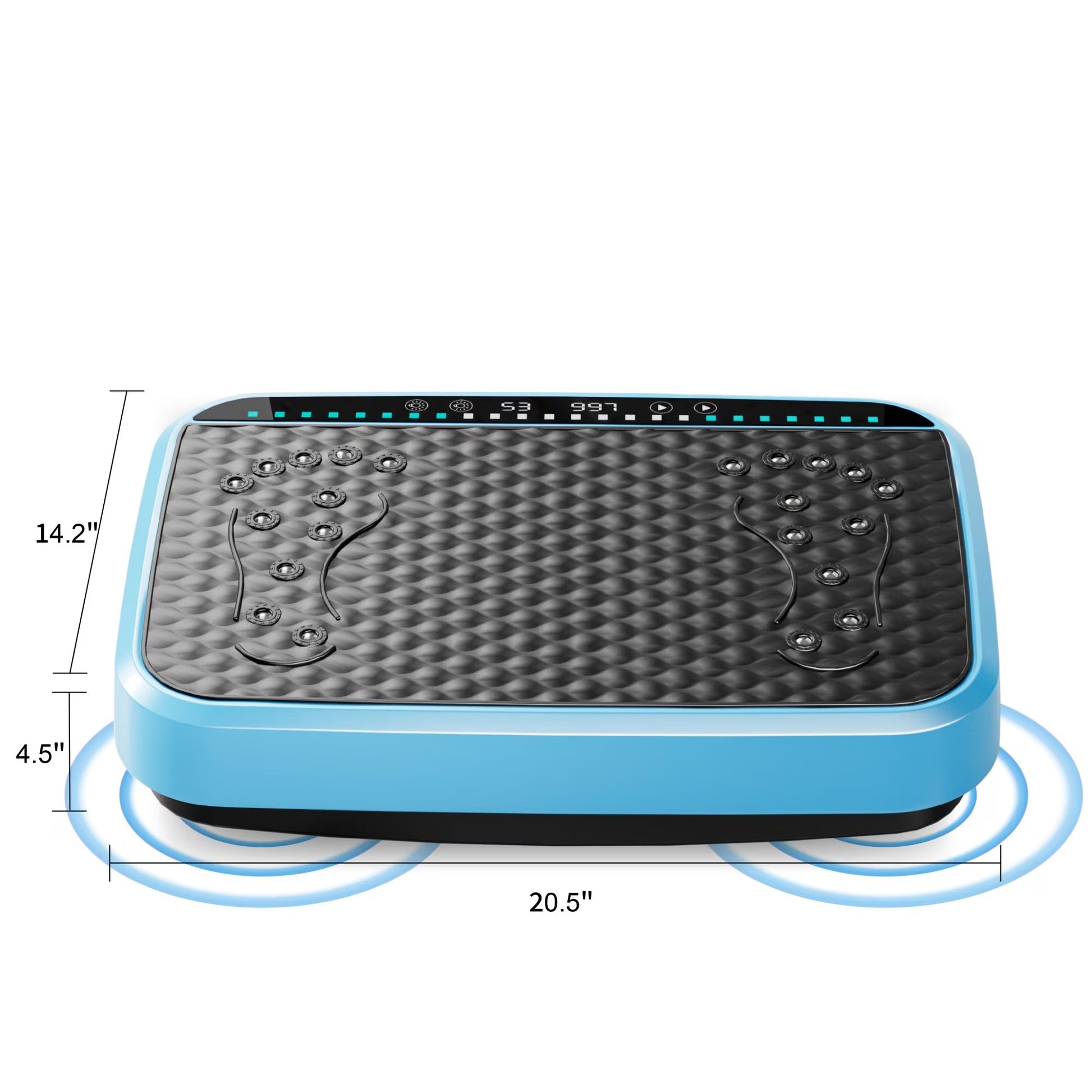 Vibration Plate Exercise Machine, Whole Body Fitness Platform for Lymphatic Drainage, Vibrating Shaker Board with 120 Speed Levels, Weight Loss and Fat Burner Workout Equipment for Women and Menwhite