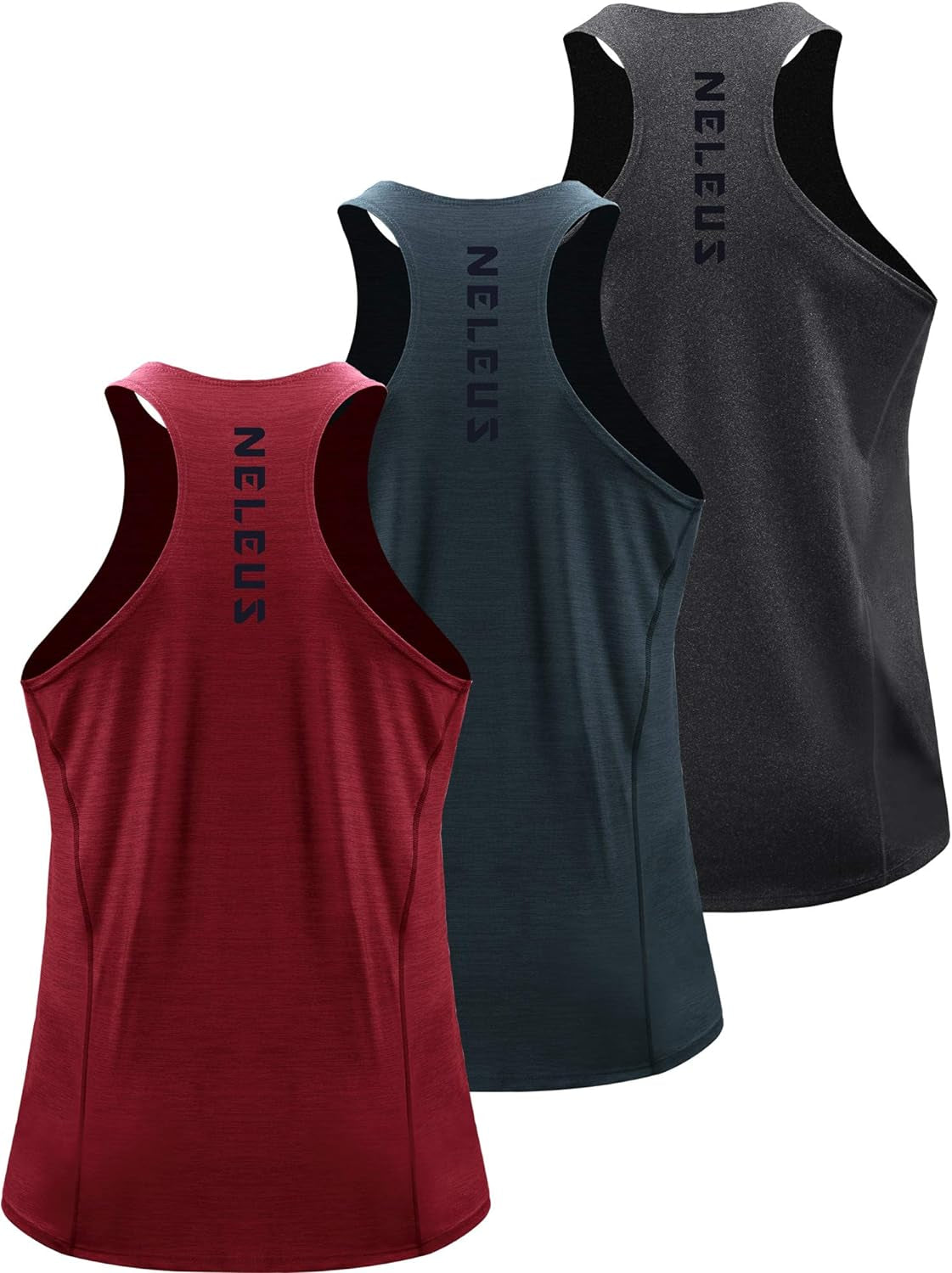 Men'S 3 Pack Running Tank Top Dry Fit Y-Back Athletic Workout Tank Tops
